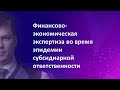 Финансово-экономическая экспертиза во время эпидемии субсидиарной ответственности