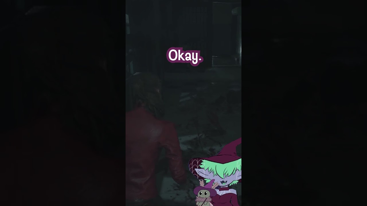 Lickers Are Terrifying! 😱 #residentevil2remakeclaire #pngtuber #twitchclip #residentevil