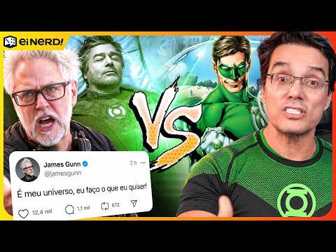 Thumbnail do vídeo: JAMES GUNN SURTA E RESPONDE ÀS POLÊMICAS DE LANTERNS