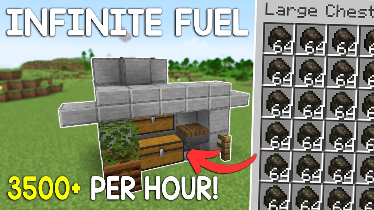INFINITE CHARCOAL FARM! Never Run Out of Fuel Again in Minecraft 1.21.5 ...