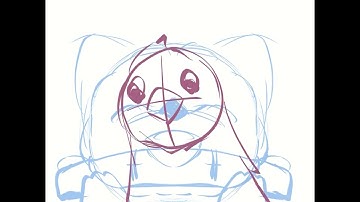 My rough animation process before cleanup