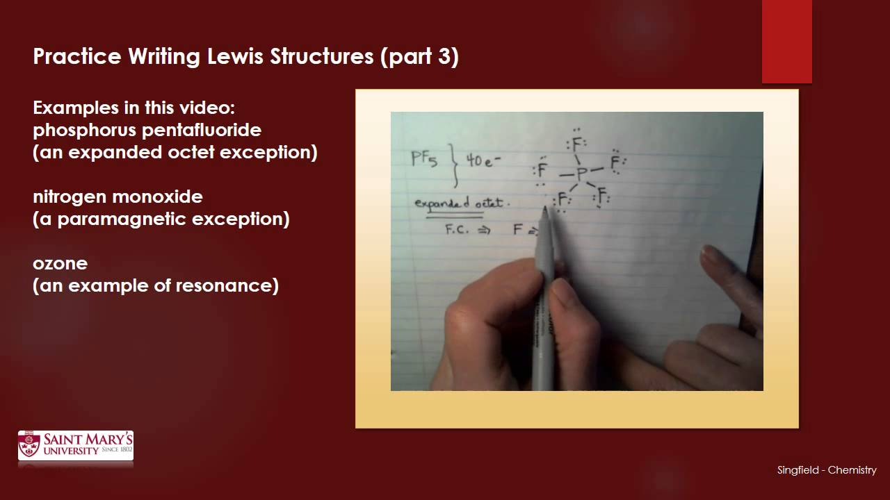 Practice writing Lewis structures part 3 - YouTube