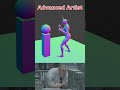 Blender Noob vs Pro: Punch Physics #blender #blendertutorial #blendercommunity #blender3d