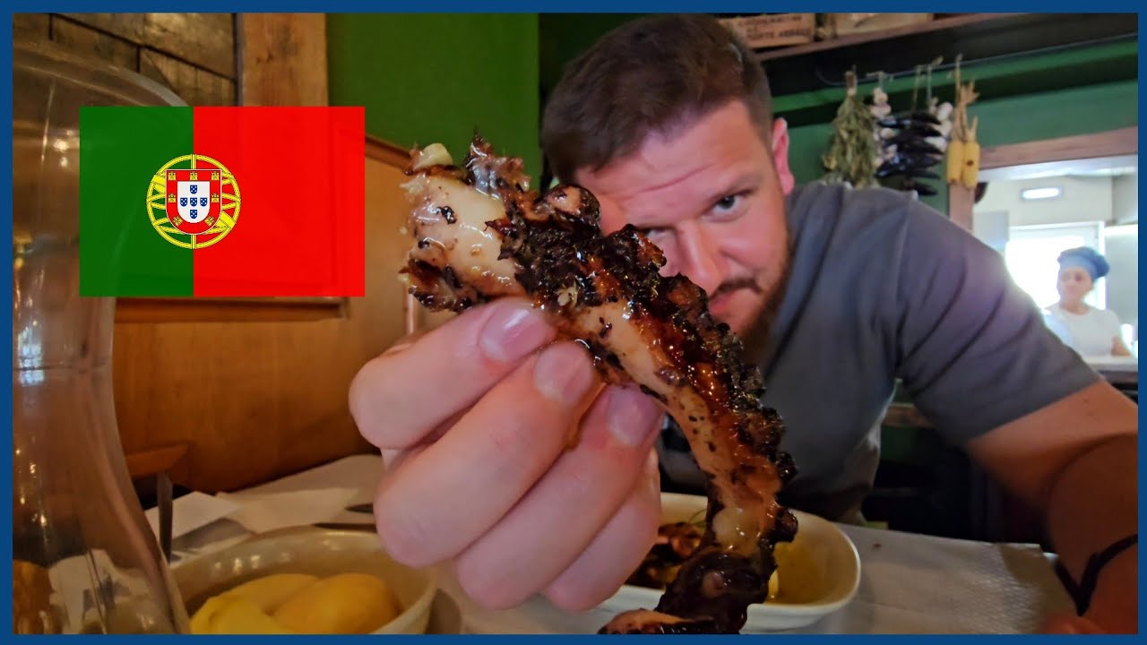 Салат из свиных ушей и осьминога🇵🇹 — настоящая закуска туга в Лориньяне🐷🐙