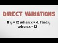 Direct Variation Quiz