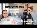 WHAT I ACTUALLY USED IN MY HOSPITAL BAG/ WHAT YOU NEED IN YOUR MATERNITY BAG 2021/ LABOUR ESSENTIALS