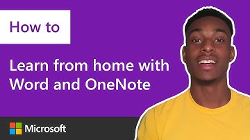 Learn from home with Microsoft Word and OneNote