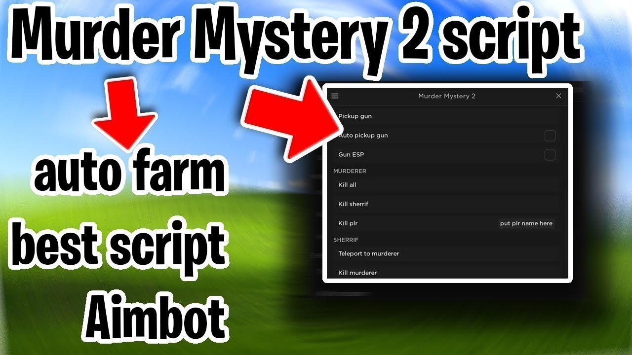 NEW!) ROBLOX Murder Mystery 2 Script GUI : Coin Farm, Wall Hacks, Silent  aim (PASTEBIN 2023) 