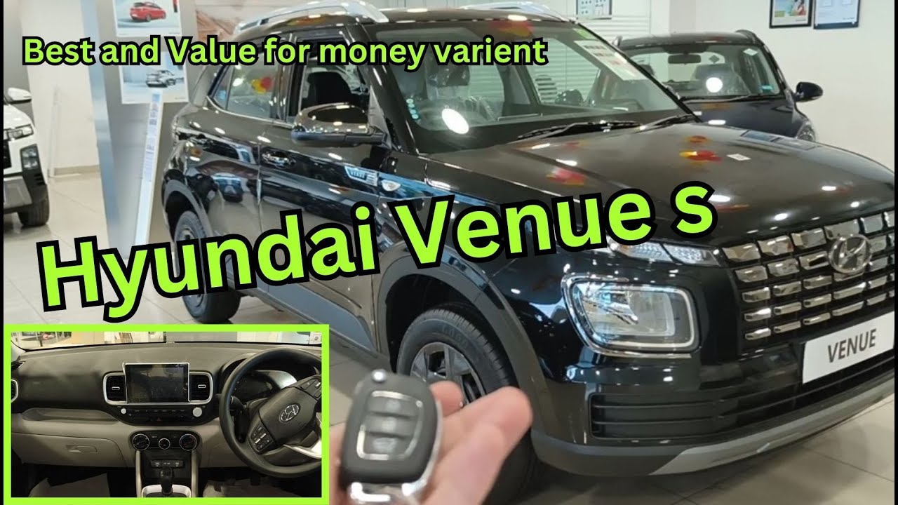 Hyundai Venue S 1.2 Manual Black Mafia car | Best varient of hyundai ...
