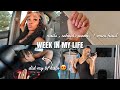 week in my life: getting nails done, school, work, + more