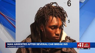 Alpharetta man arrested in Monroe County after multiple vehicle break-ins