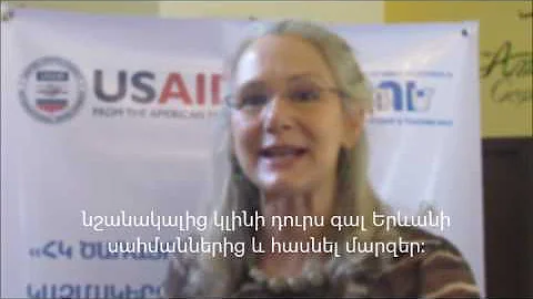 Deborah Grieser USAID Mission Director Armenia tal...