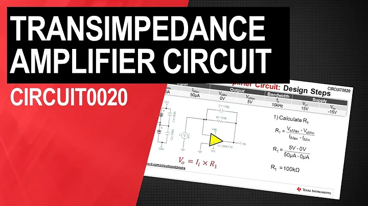 How to Design Transimpedance Amplifier Circuits