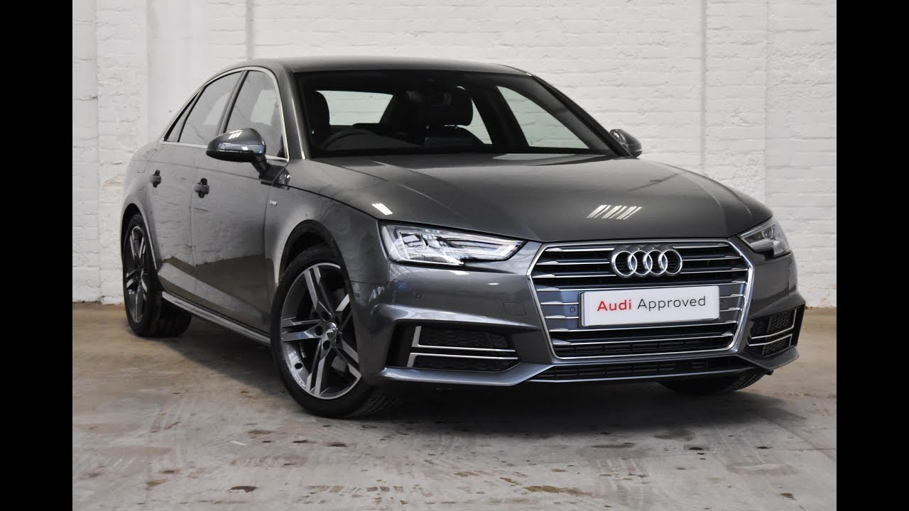 KS18DVP AUDI A4 TFSI S LINE GREY 2018, Slough Audi - YouTube