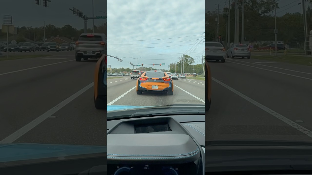 Chasing another bmw i8 down in my bmw i8 pov