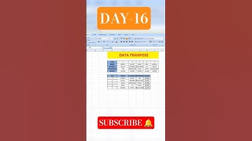 DATA TRANSPOSE IN EXCEL. HOW TO CHANGE HORIZONTAL DATA INTO VARTICAL DATA IN EXCEL #shorts #VIRAL