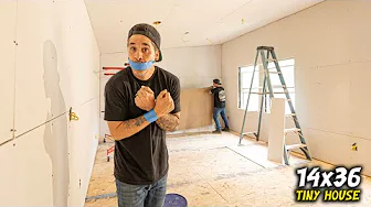 So Much accomplished when I don't Talk! DIY Tiny House Build