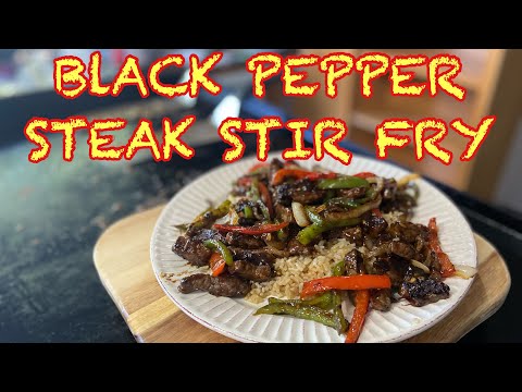 Black Pepper Steak Stir Fry Recipe | BLACKSTONE GRIDDLE RECIPES