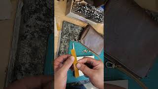 명품 가방 고리 제작 #가죽의전당 #명품 #bag #가죽 #diy #에트로 #가죽 #bag #염색 #기술