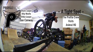 A Tight Spot -- The Profile crew visits Animal HQ -- Woodfin, The Leepers, and Conway.