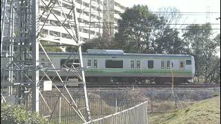 JR横浜線 E233系 新横浜-小机間 最後はすれ違い