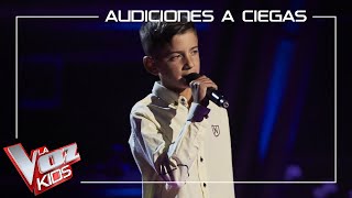 Elieser Betancort canta 'Mi princesa' | Audiciones a ciegas | La Voz Kids Antena 3 2021