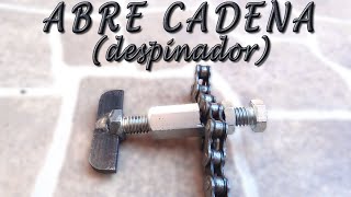 Abre cadena o despinador, herramienta para abrir cadena