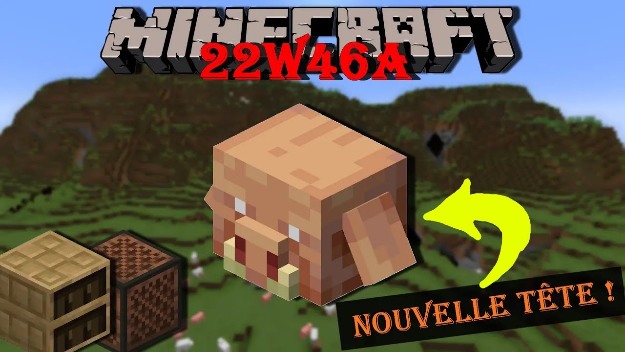 Ajout de la tête de Piglin ! | Snapshot 22w46a : Minecraft 1.20 - YouTube