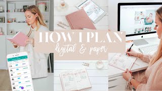 How I plan | Paper &amp; digital planner | Axelle Blanpain