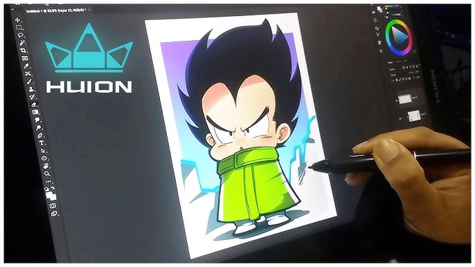 Quadro Decorativo Dragon Ball Vegeta Anime Desenho Com Moldura