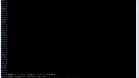 How to collect snapshot from Sun Sparc Enterprise M9000