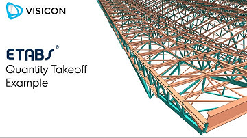 How to Takeoff ETABS Model Quantities