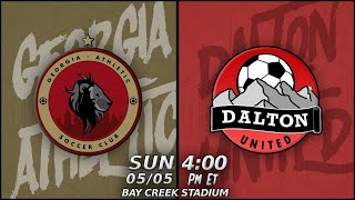 GA Athletic SC vs Dalton United FC - Full Match - No Commentary