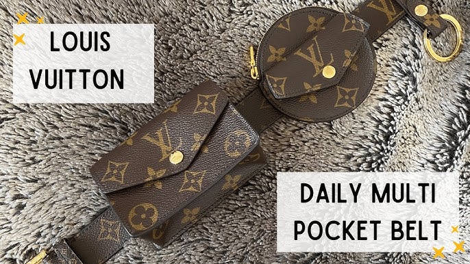 Louis Vuitton Daily Multi Pocket Belt Monogram Canvas Medium Brown