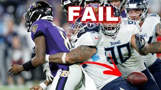 Every FAIL Lamar Jackson made in the 2019 Divisional Round vs Titans