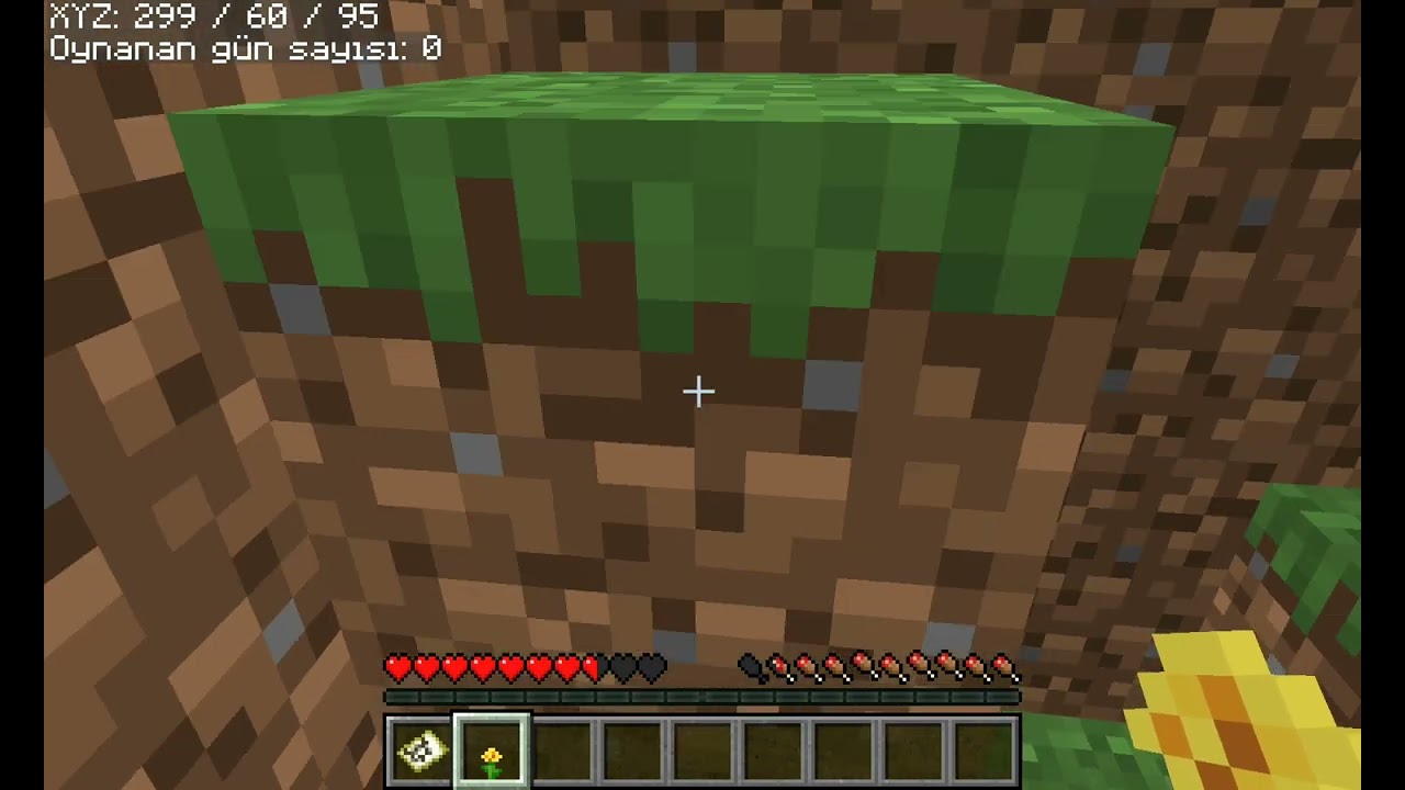 BİLGİSAYARDAN MİNECRAFT OYNUYORUM BÖLÜM 1.