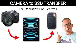 Use your iPad to TRANSFER or BACKUP files from your CAMERA to SSD!