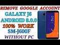 Samsung J6 SM-J600F 8.0 Oreo (2020) FRP Bypass google account without pc or Box