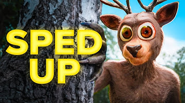 [SPED UP] The Deer is Not A Monster (From 99 Nights in the Forest)