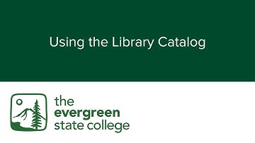 Using the Library Catalog
