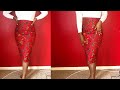 HOW TO SEW STRAIGHT PENCIL SKIRT, WITH LINING!!? NO PATTERN!! {Tutorial}