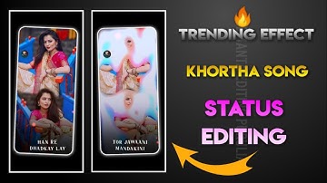 New Style 2 Photo Layer Status Editing Alight Motion | Khortha Song Lyrics Status Video Editing