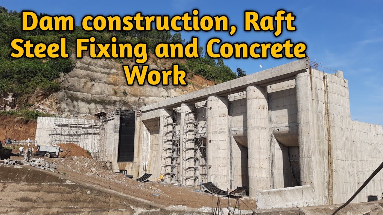 Civil Engineering Vlog 23 | Dam construction, Raft and Steel fixing Work | Burundi Africa