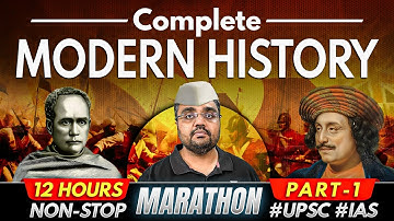 Complete Modern Indian History UPSC | Modern History Marathon PART 1 by Pratik Nayak