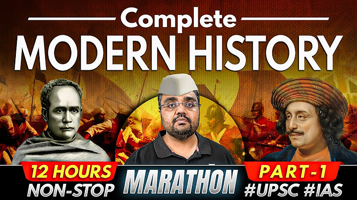 Complete Modern Indian History UPSC | Modern History Marathon PART 1 by Pratik Nayak thumbnail