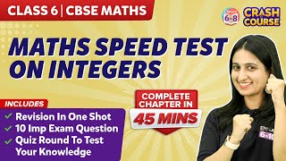Maths Speed test on Integers | Class 6 | CBSE Maths | BYJU'S