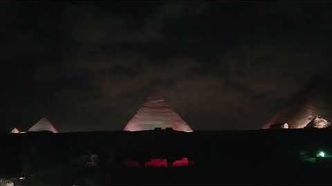 Sound and Light show. Giza pyramid pt 1