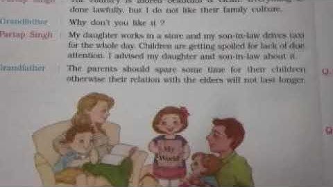 Fifth class EVS . First lesson Changing family trends.