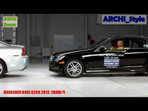 КРАШ-ТЕСТ MERCEDES BENZ C250 на 20 км/ч и на 40 км/ч | CRASH-TEST MERCEDES BENZ C250