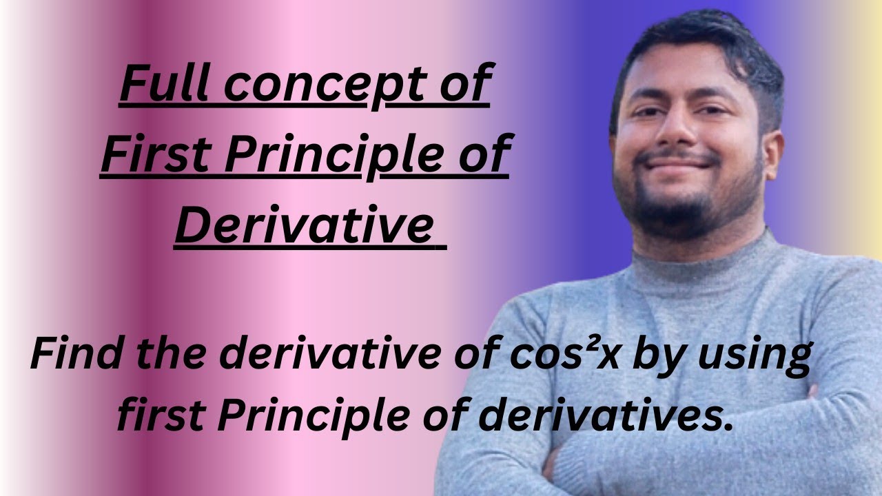 By using the first principle of derivative, find the derivative of ...